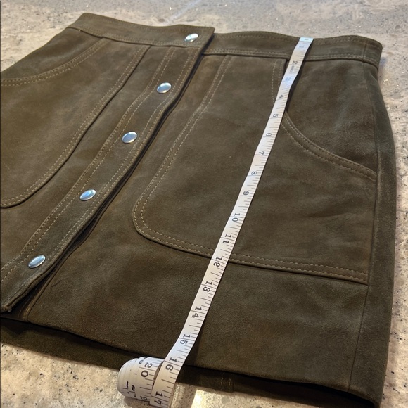 Nasty Girl Brown Leather Mini Skirt Size S - Picture 7 of 7